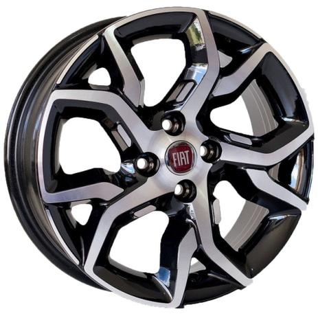 Jogo de Rodas Fiat Argo Hgt R92 Aro 17 x 6,0 4x98 ET42 Black Diamond - Kr Wheels Menor preço em Jogo de Rodas Fiat Argo Hgt R92 Aro 17 x 6,0 4x98 ET42 Black Diamond - Kr Wheels
