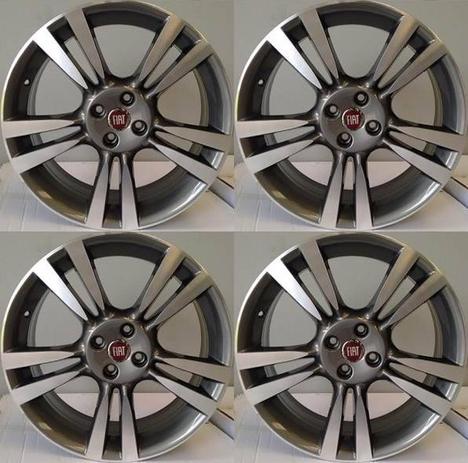 Jogo de Rodas Fiat Novo Punto T-Jet Aro 15” - Furação 4x98 - GD - R61 - Krmai Menor preço em Jogo de Rodas Fiat Novo Punto T-Jet Aro 15” - Furação 4x98 - GD - R61 - Krmai