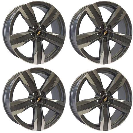 Jogo de Rodas GM Camaro Aro 18” - Furação 5x105 - BG - R57 - Krmai Menor preço em Jogo de Rodas GM Camaro Aro 18” - Furação 5x105 - BG - R57 - Krmai