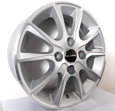 Jogo de rodas GM Onix Aro 14” - Scorro S220 - Furação 4x100 - DC Menor preço em Jogo de rodas GM Onix Aro 14” - Scorro S220 - Furação 4x100 - DC