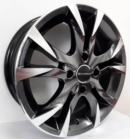 Jogo de rodas GM Onix Aro 15” - Scorro S215 - Furação 4x100 - DP Menor preço em Jogo de rodas GM Onix Aro 15” - Scorro S215 - Furação 4x100 - DP