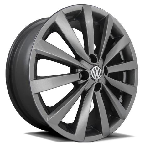 Jogo de Rodas Gol G6 2015 Aro 15 x 6,0 4x100 ET38 R63 VW Grafite Fosco - Krmai Menor preço em Jogo de Rodas Gol G6 2015 Aro 15 x 6,0 4x100 ET38 R63 VW Grafite Fosco - Krmai