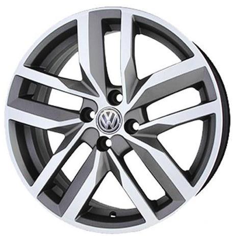 Jogo de Rodas Golf Highline Madrid Aro 17 x 7,0 4x100 ET41 R46 Volkswagen Grafite Diamantado - Kr Wheels Menor preço em Jogo de Rodas Golf Highline Madrid Aro 17 x 7,0 4x100 ET41 R46 Volkswagen Grafite Diamantado - Kr Wheels