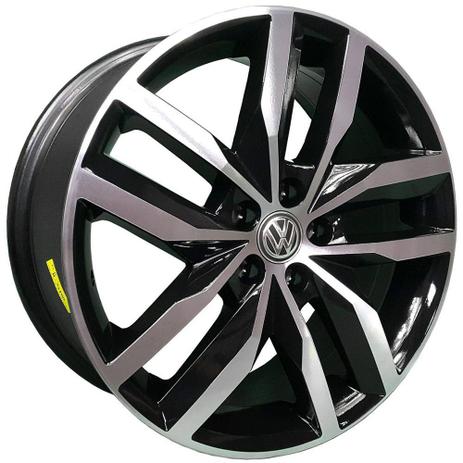 Jogo de Rodas Golf Highline Madrid Aro 17 x 7,0 5x100 ET41 R46 Volkswagen Preto Diamantado - Kr Wheels Menor preço em Jogo de Rodas Golf Highline Madrid Aro 17 x 7,0 5x100 ET41 R46 Volkswagen Preto Diamantado - Kr Wheels