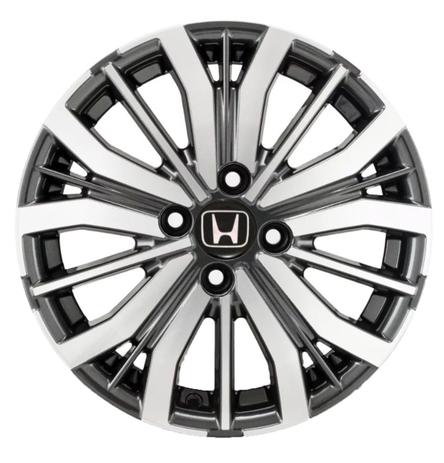 Jogo de Rodas Honda City Aro 15 x 6 4x100 ET50 S04 Grafite Diamantado - Kr Wheels Menor preço em Jogo de Rodas Honda City Aro 15 x 6 4x100 ET50 S04 Grafite Diamantado - Kr Wheels