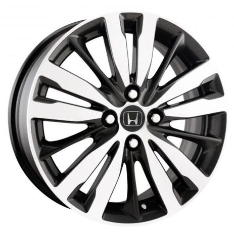 Jogo de Rodas Honda Fit Aro 15 x 6,0 4x100 ET50 R99 Preto Diamantado - Krmai Menor preço em Jogo de Rodas Honda Fit Aro 15 x 6,0 4x100 ET50 R99 Preto Diamantado - Krmai