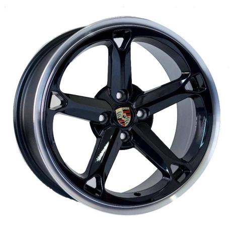 Jogo de Rodas KR M-9 Porsche Lambo aro 17” furação 5X112 acabamento preto e diamante tala 8 ET 30 - Krmai Menor preço em Jogo de Rodas KR M-9 Porsche Lambo aro 17” furação 5X112 acabamento preto e diamante tala 8 ET 30 - Krmai