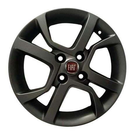 Jogo de Rodas KR R-77 Fiat Mobi aro 14” furação 4X98 acabamento grafite fosco tala 6 ET 38 - Krmai Menor preço em Jogo de Rodas KR R-77 Fiat Mobi aro 14” furação 4X98 acabamento grafite fosco tala 6 ET 38 - Krmai