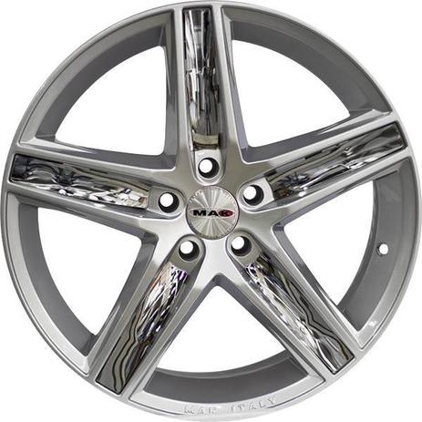 Jogo de Rodas Mak Variante Aro 15” - Furação 4x100 - Prata - Athena imports Menor preço em Jogo de Rodas Mak Variante Aro 15” - Furação 4x100 - Prata - Athena imports