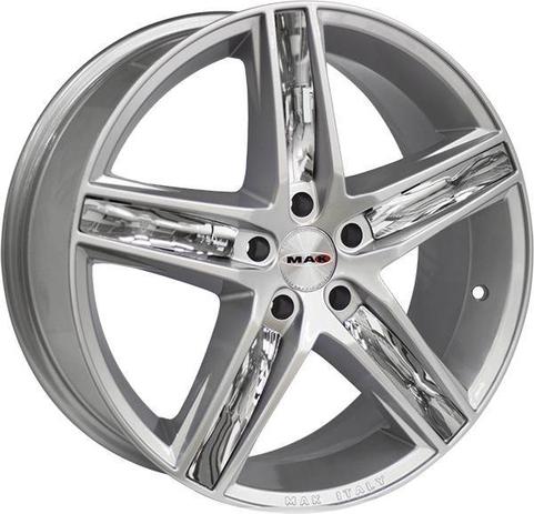 Jogo de Rodas Mak Variante Aro 17” - Furação 5x100 - Prata - Athena imports Menor preço em Jogo de Rodas Mak Variante Aro 17” - Furação 5x100 - Prata - Athena imports