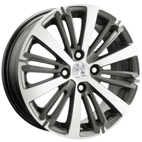 Jogo de Rodas Peugeot 208 Aro 16 x 6,0 4x108 ET23 S10 Grafite Diamantado - Kr wheels Menor preço em Jogo de Rodas Peugeot 208 Aro 16 x 6,0 4x108 ET23 S10 Grafite Diamantado - Kr wheels