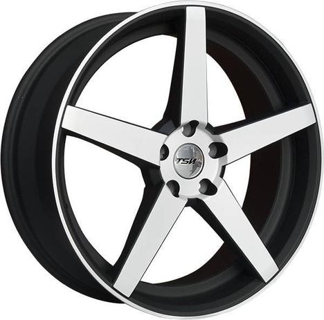 Jogo de Rodas TSW SOCHI Aro 20” - Furação 5x120 - PRETO FOSCO DIAMANTADO - Athena imports Menor preço em Jogo de Rodas TSW SOCHI Aro 20” - Furação 5x120 - PRETO FOSCO DIAMANTADO - Athena imports