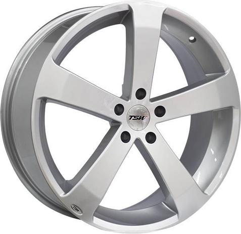 Jogo de Rodas TSW VORTEX Aro 20” - Furação 5x100 - Prata - Athena imports Menor preço em Jogo de Rodas TSW VORTEX Aro 20” - Furação 5x100 - Prata - Athena imports