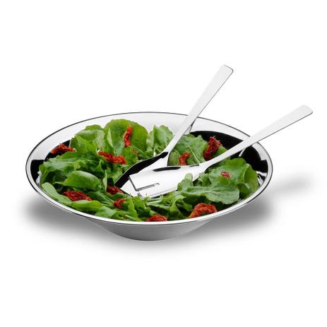 Jogo de saladeira com par de talher Brinox suprema Menor preço em Jogo de saladeira com par de talher Brinox suprema