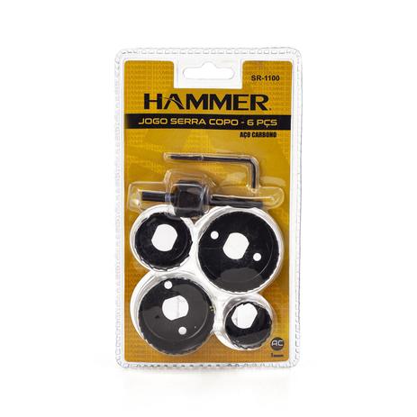 Jogo de Serra Copo Hammer 6 Peças - GYSR1100 Menor preço em Jogo de Serra Copo Hammer 6 Peças - GYSR1100