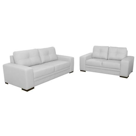 Sofa De Couro Branco