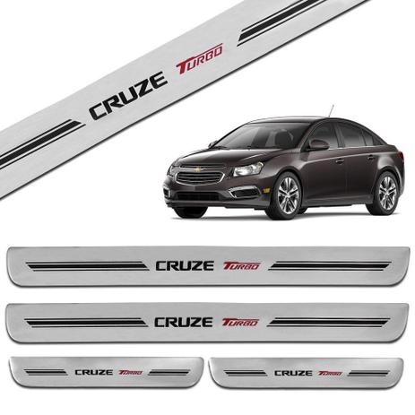 Jogo de Soleira Cruze Turbo 2012 a 2019 Resinada Prata - Ura Menor preço em Jogo de Soleira Cruze Turbo 2012 a 2019 Resinada Prata - Ura