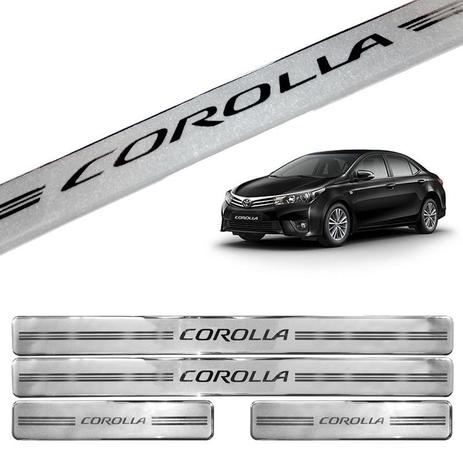 Jogo de Soleira Resinada Corolla 2014 a 2018 4 Peças Prata - Ura Menor preço em Jogo de Soleira Resinada Corolla 2014 a 2018 4 Peças Prata - Ura