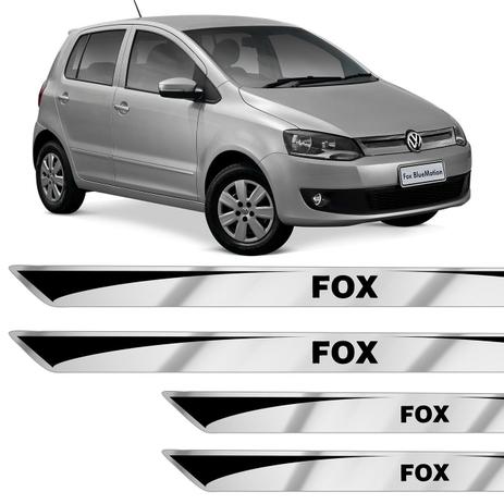 Jogo de Soleira Resinada Fox 2003 a 2019 com Grafia Modelo Escovado Excelente Fixação - Resitank Menor preço em Jogo de Soleira Resinada Fox 2003 a 2019 com Grafia Modelo Escovado Excelente Fixação - Resitank