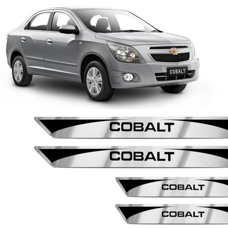 Jogo de Soleira Resinada GM Cobalt 2004 a 2018 com Grafia Escovado Excelente Fixação - Resitank Menor preço em Jogo de Soleira Resinada GM Cobalt 2004 a 2018 com Grafia Escovado Excelente Fixação - Resitank