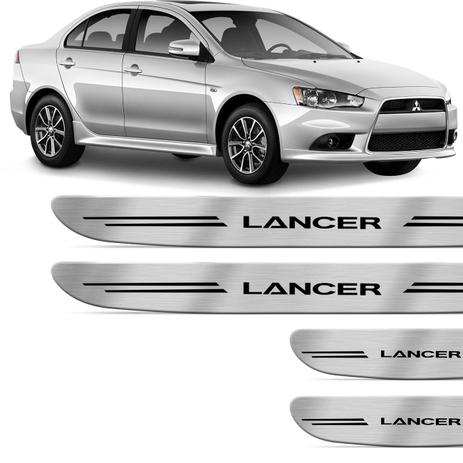 Jogo de Soleira Resinada Mitsubishi Lancer 2014 a 2018 Modelo Escovado Excelente Fixação - Prime Menor preço em Jogo de Soleira Resinada Mitsubishi Lancer 2014 a 2018 Modelo Escovado Excelente Fixação - Prime