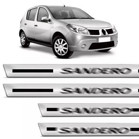 Menor preço em Jogo de Soleira Resinada Renault Sandero 2007 a 2019 4 Peças com Grafia Excelente Fixação - Resitank