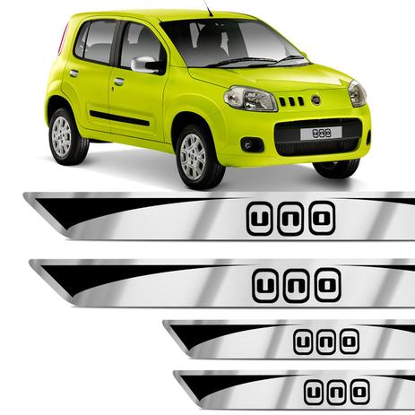Jogo de Soleira Resinada Uno 2011 a 2018 com Grafia Modelo Escovado Excelente Fixação - Prime Menor preço em Jogo de Soleira Resinada Uno 2011 a 2018 com Grafia Modelo Escovado Excelente Fixação - Prime