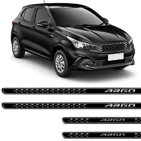 Jogo de Soleiras Resinadas Adesivas Fiat Argo 2017 e 2018 Preta 4 Peças com Grafia Personalizada - Resitank Menor preço em Jogo de Soleiras Resinadas Adesivas Fiat Argo 2017 e 2018 Preta 4 Peças com Grafia Personalizada - Resitank
