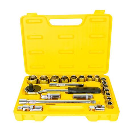 Jogo de soquete sextavado 10 a 32 mm encaixe 1/2” com 22 peças - 5497 - Titanium Menor preço em Jogo de soquete sextavado 10 a 32 mm encaixe 1/2” com 22 peças - 5497 - Titanium