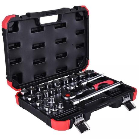 Jogo de soquetes 1/2 24 pcs 10 a 32mm gedore red r69013024 Menor preço em Jogo de soquetes 1/2 24 pcs 10 a 32mm gedore red r69013024