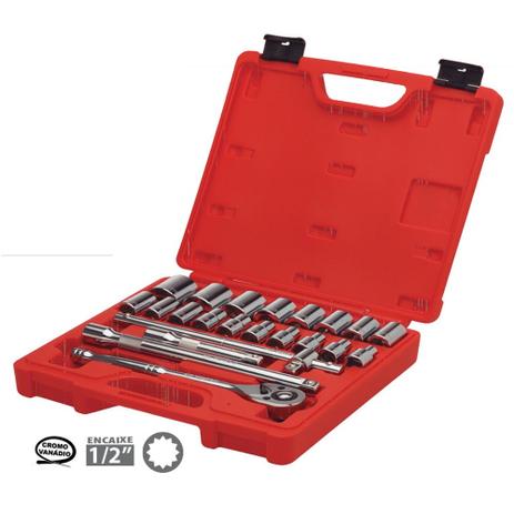 Jogo de soquetes 22 peças 1/2 10 a 32mm estriado Worker é boa?