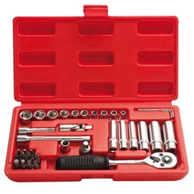 Jogo de Soquetes 36 pcs 1/4” Cromo Vanádio 9DU EDA Menor preço em Jogo de Soquetes 36 pcs 1/4” Cromo Vanádio 9DU EDA