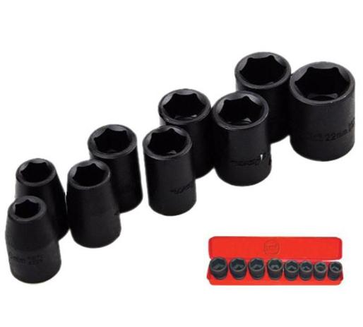 Jogo de Soquetes de Impacto 1/2 POL de 11 à 22 MM com 9 Peças IS 4005 PUMA Menor preço em Jogo de Soquetes de Impacto 1/2 POL de 11 à 22 MM com 9 Peças IS 4005 PUMA