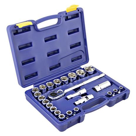 Jogo de Soquetes Sextavados 1/2” com 24 Peças Irwin Menor preço em Jogo de Soquetes Sextavados 1/2” com 24 Peças Irwin