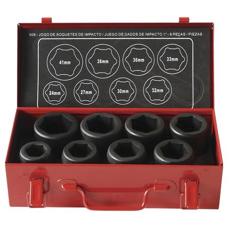Jogo De Soquetes Sextavados De Impacto 8 Peças 509 Robust Menor preço em Jogo De Soquetes Sextavados De Impacto 8 Peças 509 Robust