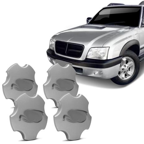 Jogo de Sub Calota Aro 15 Chevrolet S10 Blazer Advantage 05 a 08 Fechada Centro Roda Prata 4 Peças - Emblemax Menor preço em Jogo de Sub Calota Aro 15 Chevrolet S10 Blazer Advantage 05 a 08 Fechada Centro Roda Prata 4 Peças - Emblemax