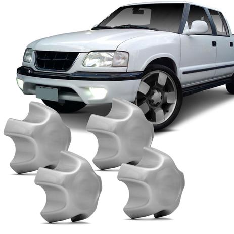 Jogo de Sub Calota Aro 15 e 16 Chevrolet S10 99 a 01 Blazer 99 a 01 Prata Centro de Roda 4 Peças - Emblemax Menor preço em Jogo de Sub Calota Aro 15 e 16 Chevrolet S10 99 a 01 Blazer 99 a 01 Prata Centro de Roda 4 Peças - Emblemax