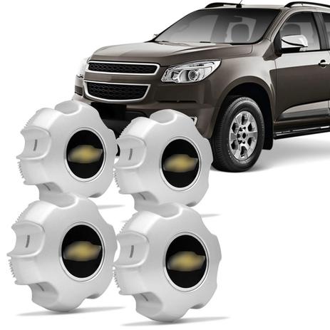 Jogo de Sub Calota Aro 16 Chevrolet S10 LTZ e LZ 2012 a 2014 Fechada Centro de Roda Prata 4 Peças - Emblemax Menor preço em Jogo de Sub Calota Aro 16 Chevrolet S10 LTZ e LZ 2012 a 2014 Fechada Centro de Roda Prata 4 Peças - Emblemax
