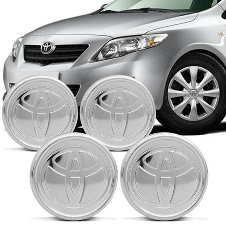 Jogo de Sub Calota Toyota Corolla 2008 a 2016 55mm Cromado Centro de Roda 4 Peças - Emblemax é boa?