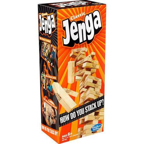Jogo De Tabuleiro Jenga Original Hasbro A2120 Menor preço em Jogo De Tabuleiro Jenga Original Hasbro A2120