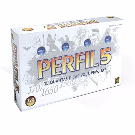 Jogo De Tabuleiro Perfil 5 Grow 2960 Menor preço em Jogo De Tabuleiro Perfil 5 Grow 2960