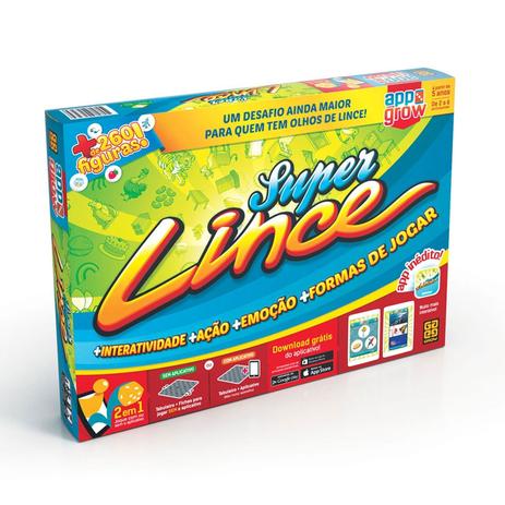 Jogo de Tabuleiro Super Lince Com APP Grow Menor preço em Jogo de Tabuleiro Super Lince Com APP Grow