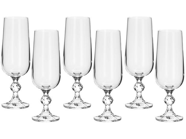 Jogo de Taças para Champagne Cristal 6 Peças - 180ml Bohemia Klaudie Sterna Menor preço em Jogo de Taças para Champagne Cristal 6 Peças - 180ml Bohemia Klaudie Sterna