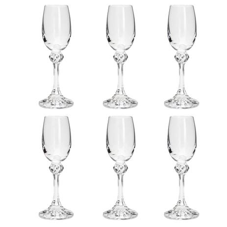 Jogo de taças para licor em cristal Bohemia Elisa 65ml 6 peças - Rojemac Menor preço em Jogo de taças para licor em cristal Bohemia Elisa 65ml 6 peças - Rojemac