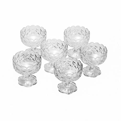 Jogo de taças sobremesa em cristal com pé Wolff Angelica 6 peças - Rojemac Menor preço em Jogo de taças sobremesa em cristal com pé Wolff Angelica 6 peças - Rojemac