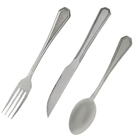 Jogo de talheres continental 18 peças inox Menor preço em Jogo de talheres continental 18 peças inox