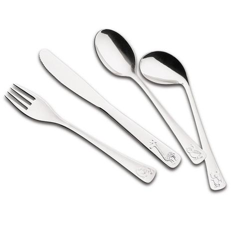 Jogo de Talheres Infantil 4 Pçs Aço Inox Tramontina 66970010 Menor preço em Jogo de Talheres Infantil 4 Pçs Aço Inox Tramontina 66970010
