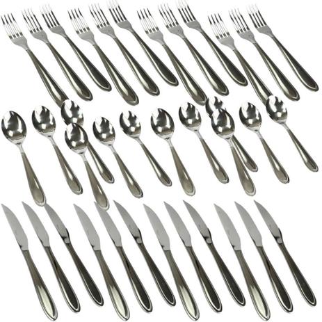 Jogo de Talheres Inox 36 peças Colher Garfo e Faca Original - Original Line Menor preço em Jogo de Talheres Inox 36 peças Colher Garfo e Faca Original - Original Line