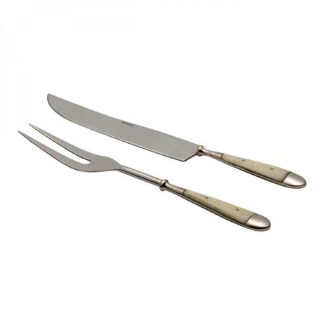 Menor preço em Jogo de Talheres Trinchante Inox com Cabo de Chifre 2 Peças Sophie Rojemac