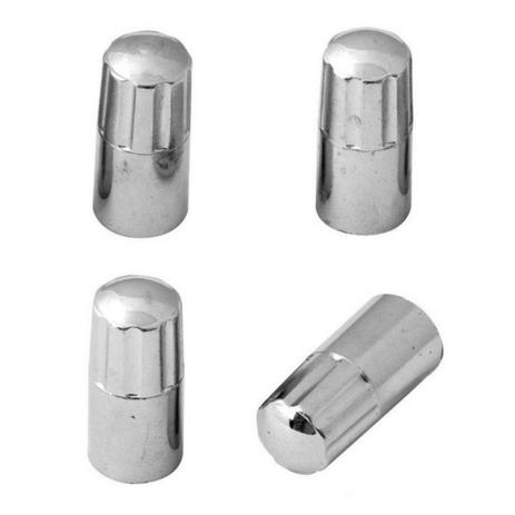 Jogo de Tampa Capa para Bico Ventil Válvula Pneu Cromado Universal - 4 peças - Tampas cromada para ventil Menor preço em Jogo de Tampa Capa para Bico Ventil Válvula Pneu Cromado Universal - 4 peças - Tampas cromada para ventil